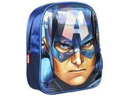 Mochila LOS VENGADORES Infantil 3D Capitán America (25 x 31 x 10 cm - Poliéster)