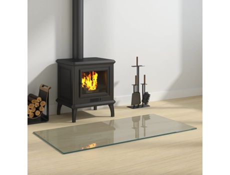 Placa de vidrio para chimenea rectangular 100x50 cm VIDAXL