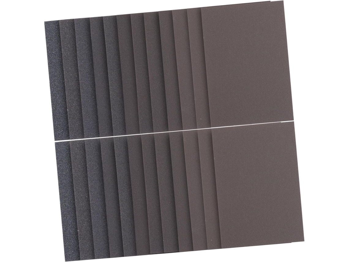 Kit De Lijado En Seco Y Húmedo De 24 Piezas, Bloques De Manuales Para Madera, Metal Y Plástico