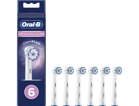 Cabezales de Recambio ORAL B Sensitive Blanco (6 unidades)