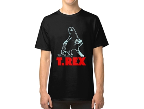 Camiseta ROCKINSTONE T Rex Band Algodón para Hombre (2XL)