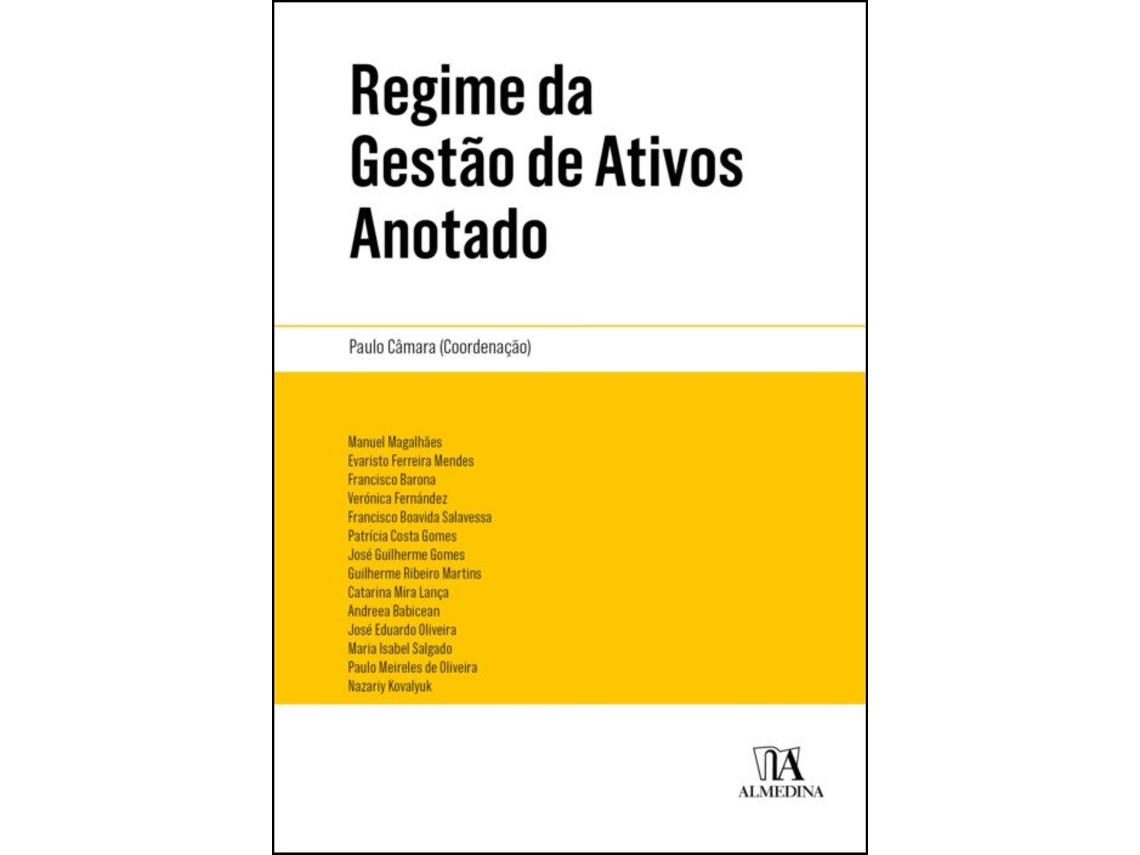 Libro Regime Da Gestão De Ativos Anotado de Paulo Câmara (Portugués)
