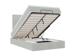 Maison Exclusive - Estructura De Cama Otomana Colchones Terciopelo Gris Claro
