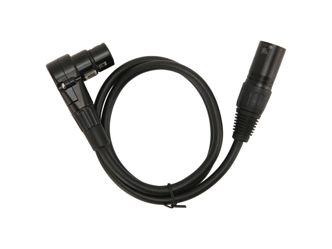 Cable De Micrófono Xlr Macho A Hembra, En Ángulo Recto, 3 Pines, Chapado En Plata, Ofc, Conductor Balanceado, 75 Cm (29,5 Pulgadas)