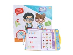 Bj - Livro eletrônico interativo de aprendizagem de idiomas com som para crianças em idade pré-escolar