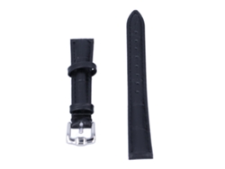 Correa De Repuesto Para Reloj Con Cierre De Pasador, Piel De Vacuno Negra, 19 Mm/0,75 Pulgadas, Accesorio Universal.
