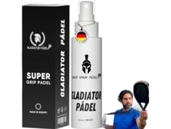 Spray Antideslizante para Pádel GLADIATOR Pádel Mejora El Grip de La Pala, Proporciona Máximo Agarre y Evita Manos Sudorosas