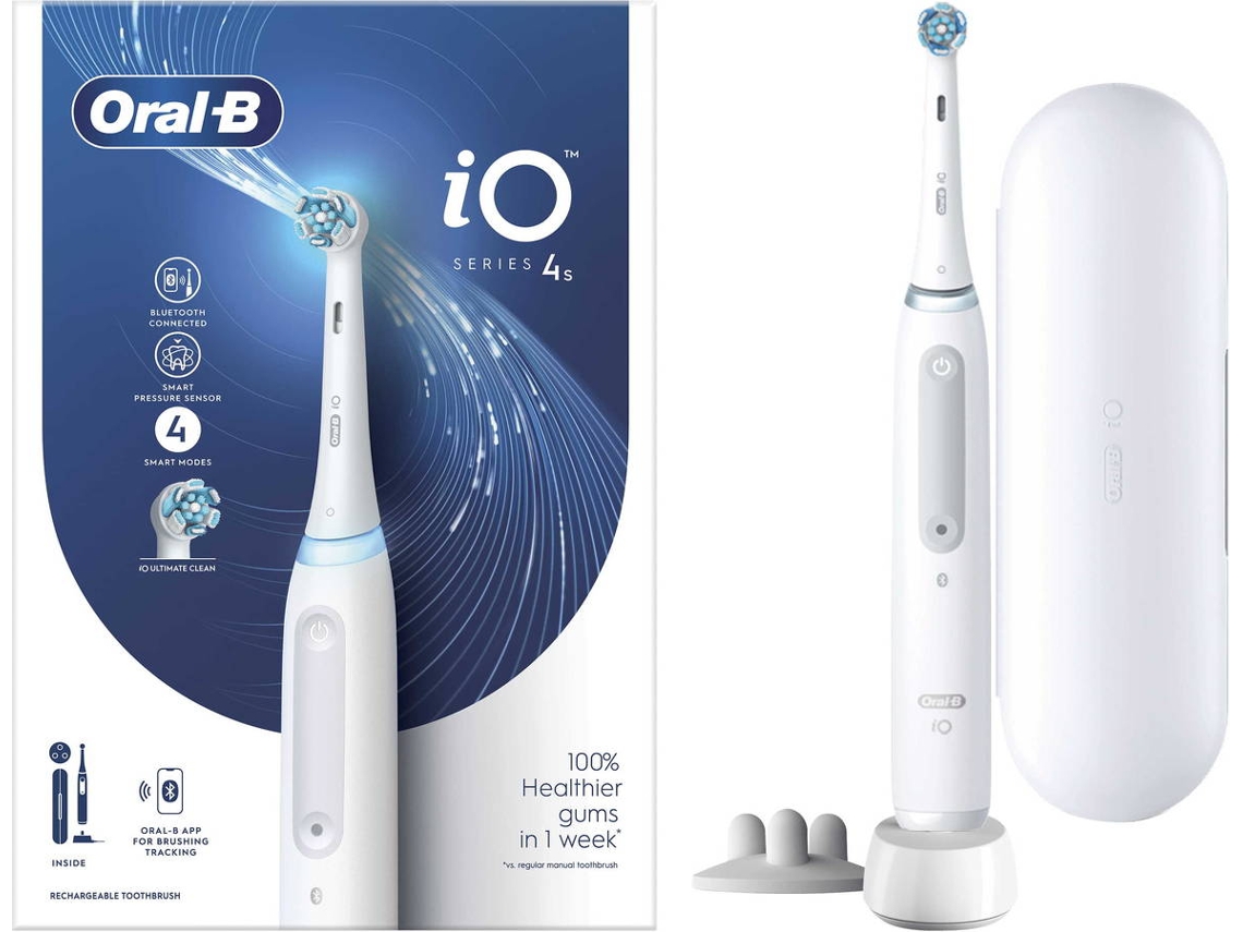 Cepillo de Dientes Eléctrico ORAL B iO 4 S Blanco