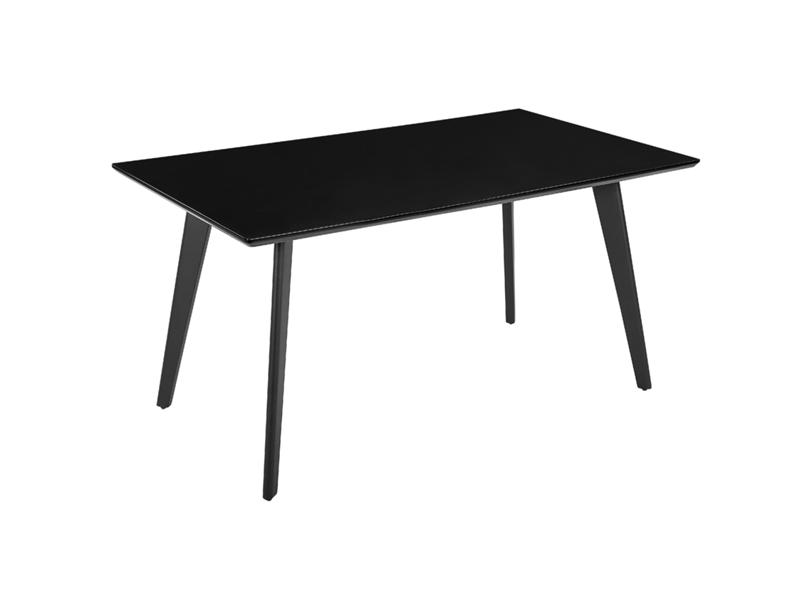 Mesa de comedor BELIANI Dorcas de MDF Negro 90x150x75