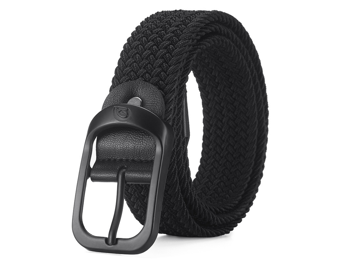 Cinturón Elástico Tejido Para Hombre De 105 Cm Black