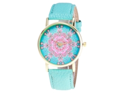 Reloj De Pulsera De Moda Para Mujer Con Correa De Piel Sintética Y Esfera Sencilla (menta)