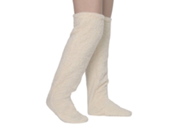Calcetines Por Encima De La Rodilla, Calcetines Altos Cálidos De Invierno, Calentadores De Piernas Cálidos (beige) Cuich