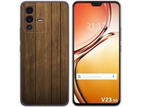 Carcasa para Vivo V23 5G TUMUNDOSMARTPHONE Dibujos Madera Multicolor