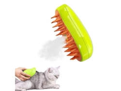 Cepillo de vapor 3 en 1 de acción rápida para gatos, autolimpiable, suave, ideal para el baño y la higiene.