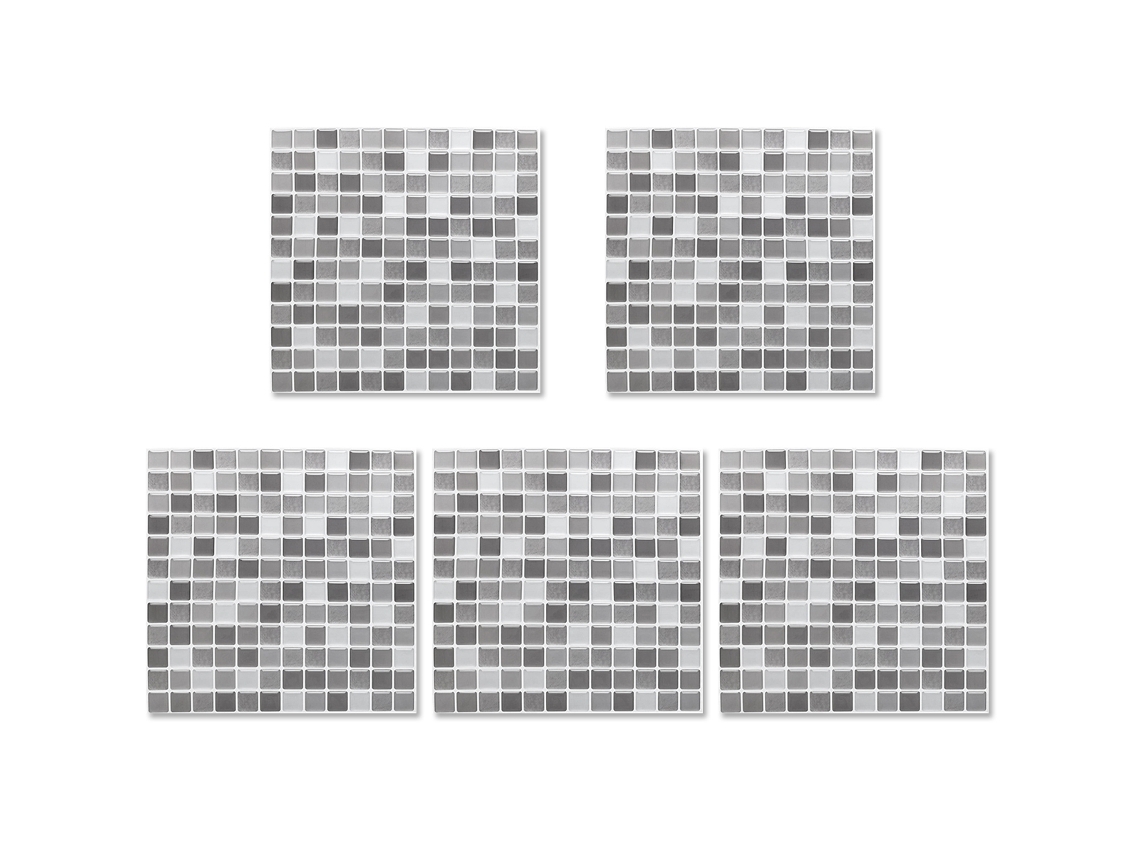 Pegatinas de pared autoadhesivas, 5 piezas, 3D, resistentes al aceite e impermeables, para cocina y baño Kofihety