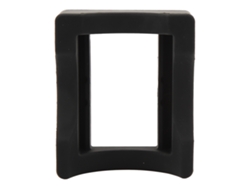 Portavasos de silicona negro antiderrame con ranura