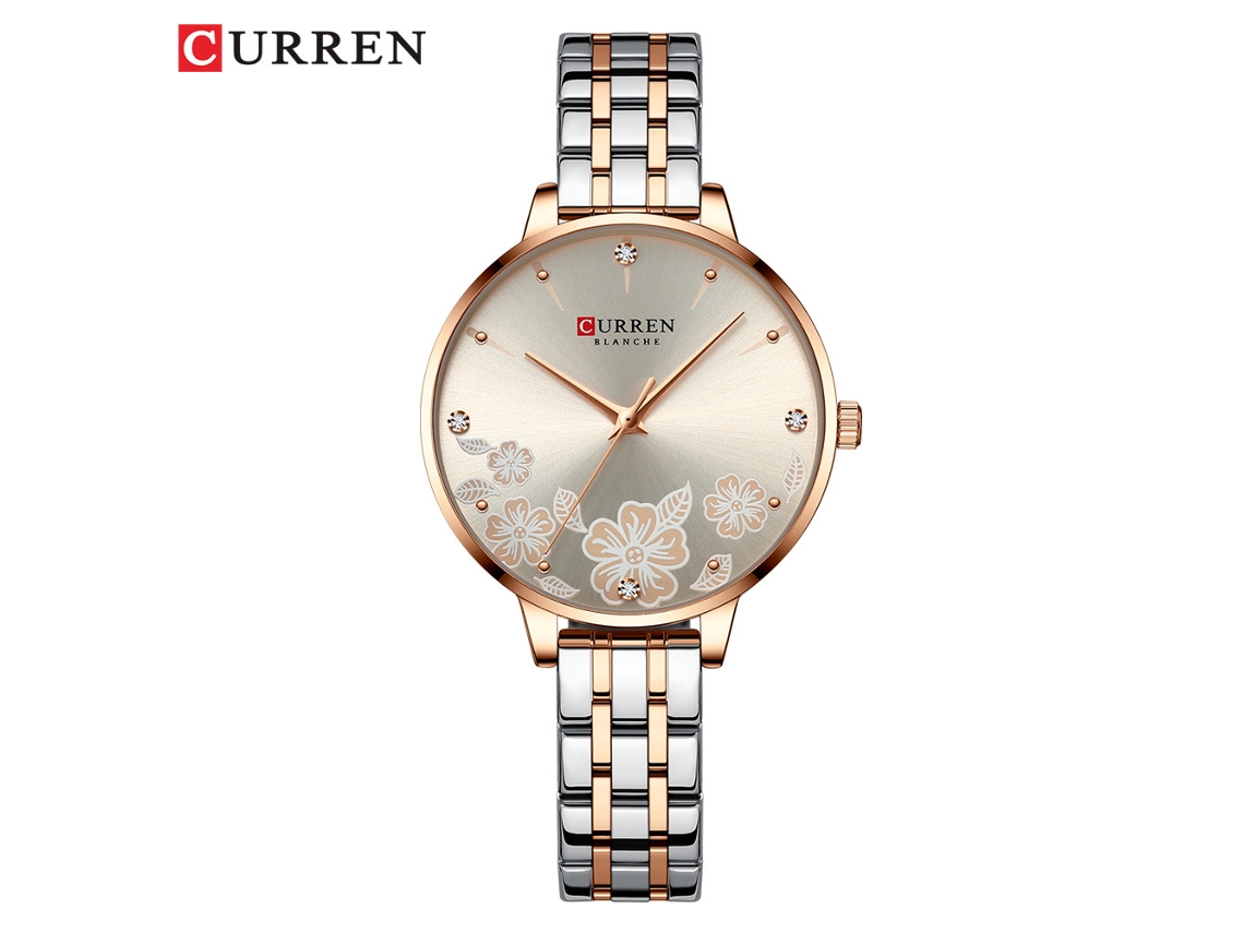 Reloj MDUG para mujer en acero inoxidable, de estilo delicado e informal.