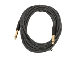 Cable De Guitarra Profesional De Nailon Cosido De 6,35 Mm (1/4 De Pulgada) Para Amplificadores, Bajos Y Teclados - 6 M