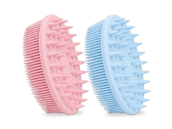 Masajeador Capilar De Silicona 2 En 1, Cepillo De Baño, Cepillo Para Champú Y Esponja Corporal.
