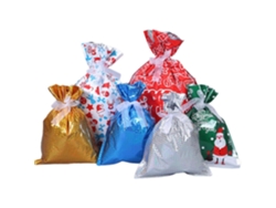 Bolsas navideñas con cordón, bolsas para dulces navideños, bolsas para envolver regalos Hengjian
