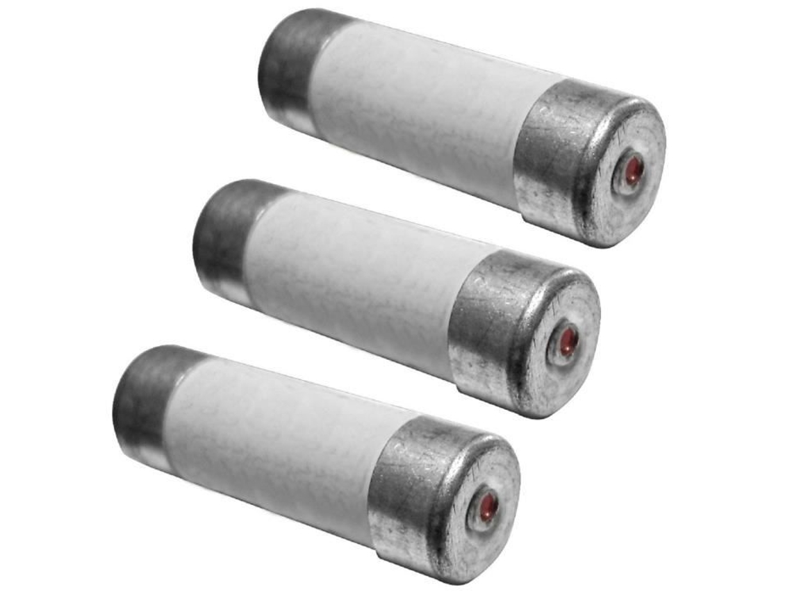 3 Fusibles Cerámicos 8,5x31,5mm 20a Con Luz Indicadora Zenitech