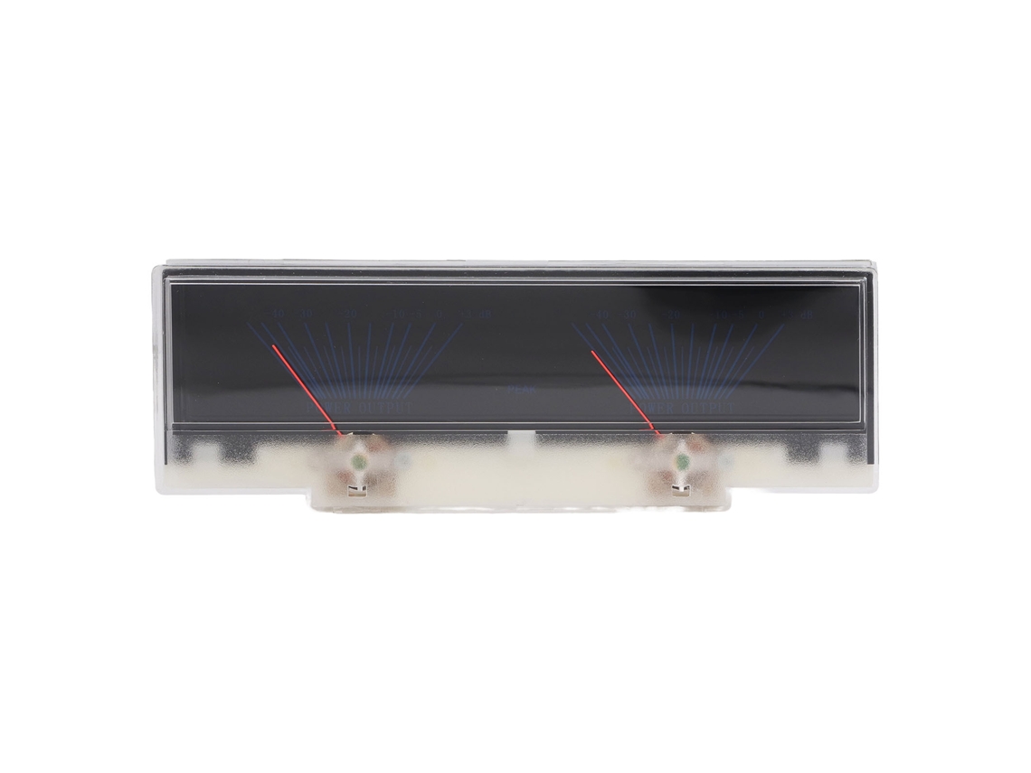 Conector Para Medidor Vu Con Puntero Rojo Y Retroiluminación Led Azul Para Audio.