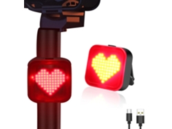 Luces Traseras Para Bicicleta De 300 Lúmenes, 8 Modos, Recargables Por Usb, Ip65, Resistentes Al Agua, Fáciles De Instalar, Para Carretera,