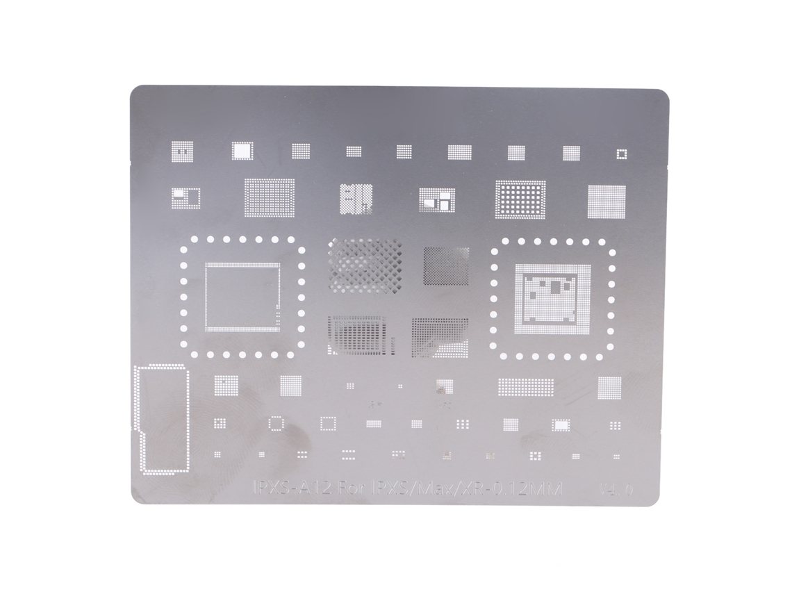 Plantilla De Acero Inoxidable Para Reballing Bga Para La Colocación De Pines En Chips Cpu A12