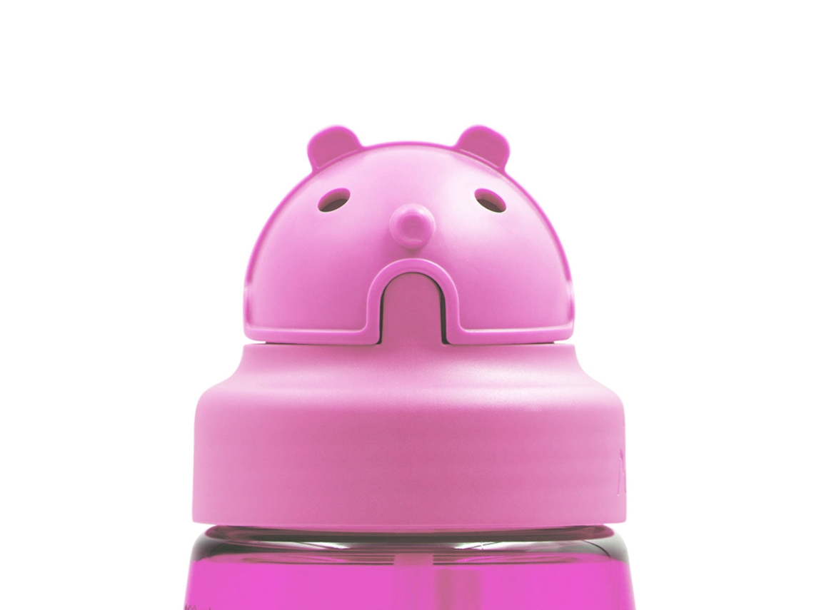 Tapón Infantil LAKEN Oby para Botellas de Boca Ancha con Boquilla Incluida Rosa