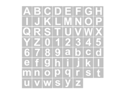 62 Plantillas Reutilizables Y Lavables De 7,6 Cm (3 Pulgadas) Con Letras Y Números Para Pintar Sobre Madera, Techo, Pared, Decoración Del Hogar Y Letreros.