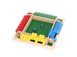 2026-juego De Mesa De Dados De Madera Para 4 Jugadores Juego Matemático Familiar Adultos Niños Fiesta Hogar Pub Verde