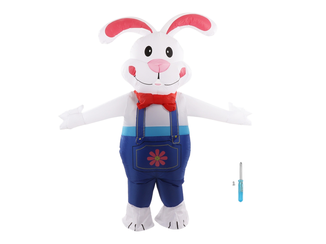 Disfraz De Conejo Inflable E Impermeable Para Decoraciones De Pascua Y Fiestas En El Jardín.