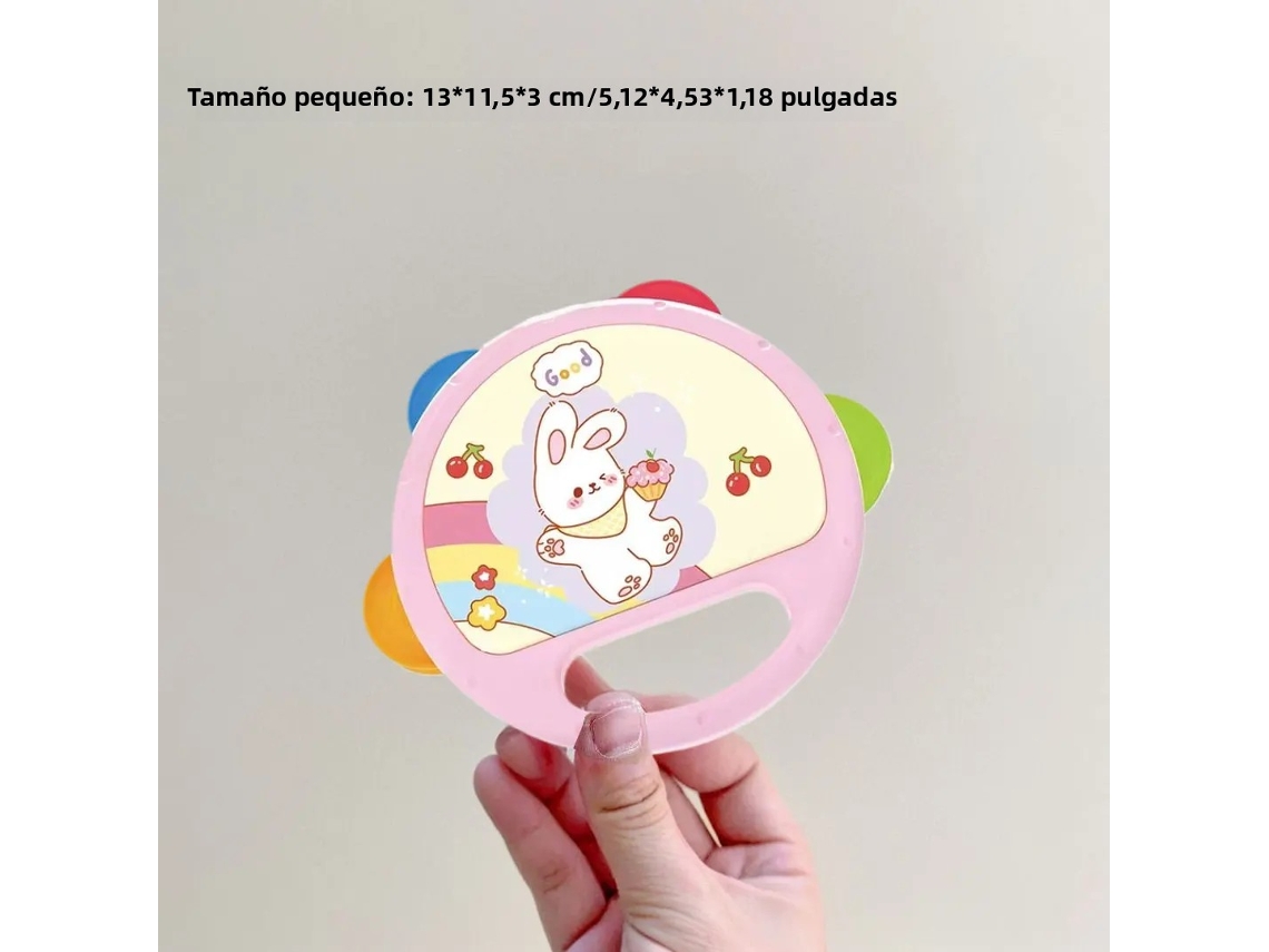 Tambor Musical Con Forma De Conejo Para Bebés Juguete Educativo Musical Interactivo Para Niños De 6 A 12 Meses