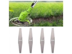 4 Cuchillas Metálicas Para Cortacésped Eléctrico Inalámbrico De 8", Jardín, Accesorios Nek