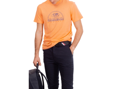 Camiseta de Hombre NAPAPIJRI Naranja (L)