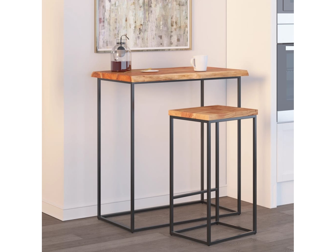 Tablero Mesa | Superficie De Mesa | Tablero De Escritorio Rectangular Madera De Acacia Borde Vivo 90x40x2,5 Cm