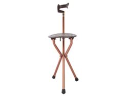 Bastón plegable portátil de metal, silla, taburete, bastón de viaje, silla-hy