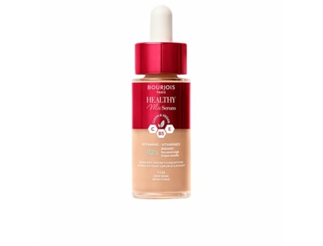 Base de Maquillaje Fluida BOURJOIS Healthy Mix Sérum Nº 55N Deep beige 30 ml