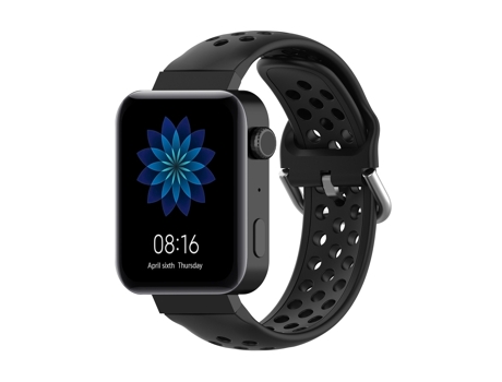 Correa de reloj inteligente para reloj Xiaomi / Huawei Honor S1 Correa de reloj deportivo de color sólido de 18 mm (negro)