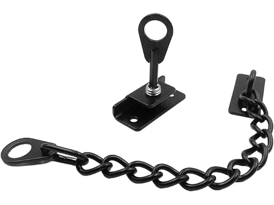 Cerradura De Refuerzo Para Puerta Bisagras Cadena Acero Inoxidable Alta Resistencia La Seguridad Del Hogar.