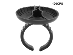 Recipiente Desechable Para Tinta De Tatuaje En Forma De Anillo, Accesorio Para Pigmentos, 100 Unidades.