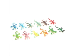 Juego De 12 Piezas De Juguetes Educativos De Plástico Blando Con Forma De Lagarto Para Niños.