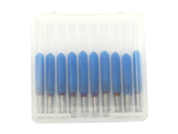 Brocas de acero de tungsteno para grabado de PCB, 3,175 mm, mango de 90° (0,1 mm), 10 unidades/caja