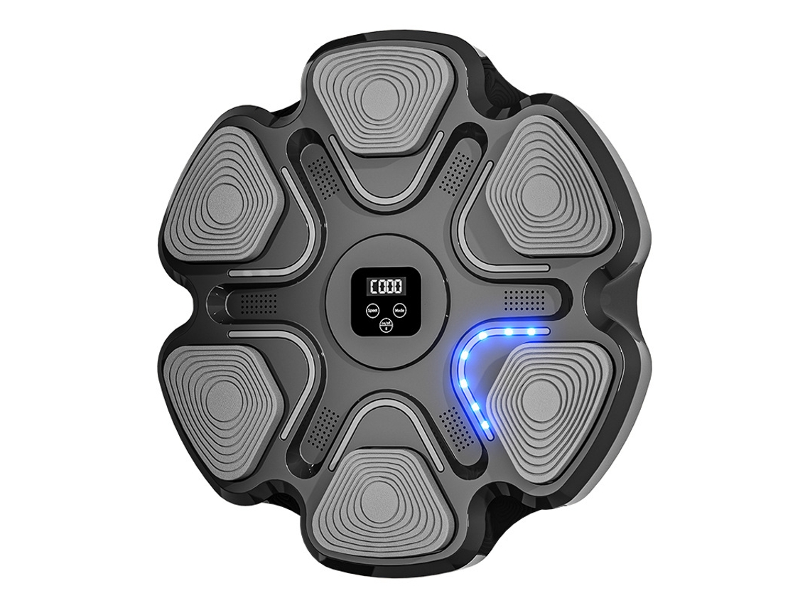Colchoneta de boxeo inteligente Mdug negra con música, equipo de boxeo inteligente para aliviar el estrés, perder peso y ponerse en forma.