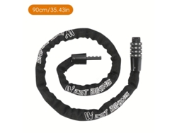 Candado Para Bicicleta De Cadena 90 Cm/35,43 Pulgadas Antirrobo Eléctrica, Resist