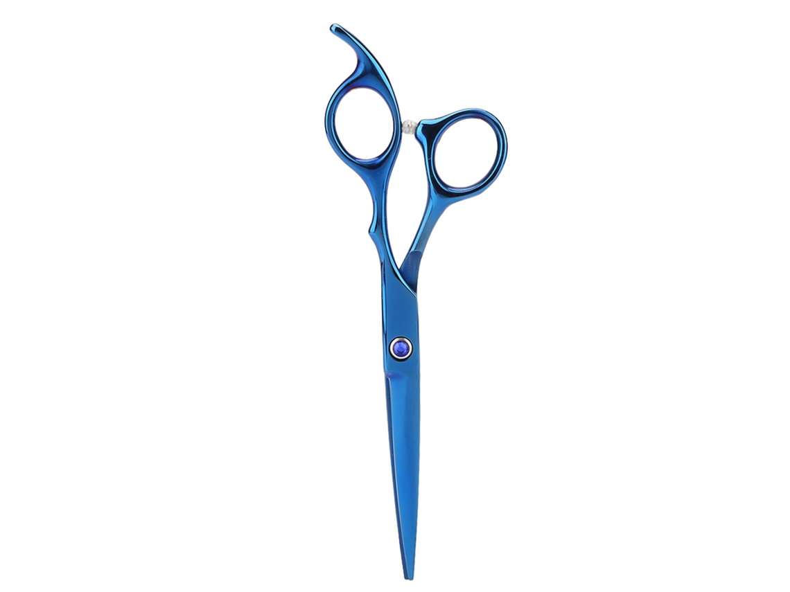 Tijeras Profesionales De Corte De Pelo Para Perros, Tijeras De Peluquería Y Thinning, Cuchillas Curvas Azules