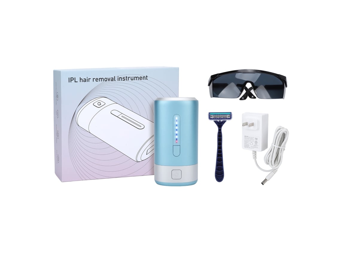 Máquina De Depilación Ipl Con 5 Niveles, 2 Modos Y 600000 Flash, Depilador Portátil Indoloro Azure 100-240v Plug Us