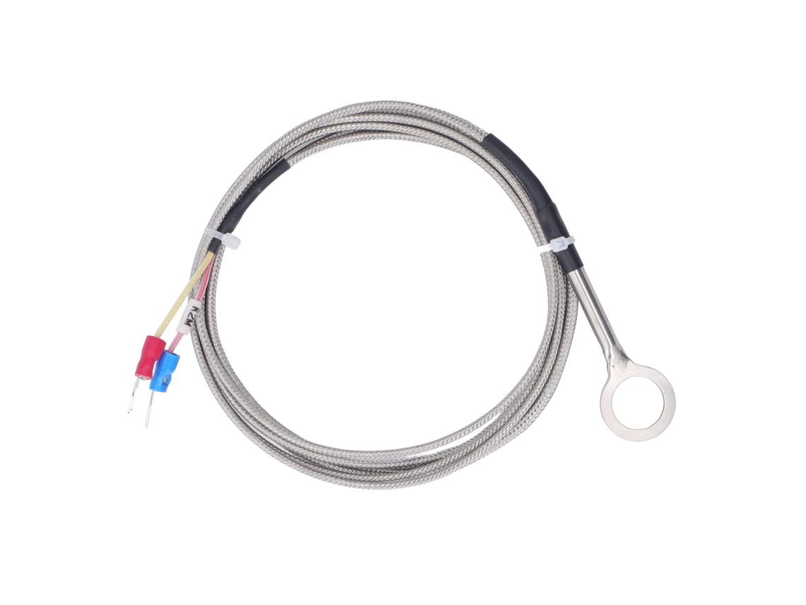 2026-termopar Tipo K Sonda Acero Inoxidable 304 Diámetro 14mm -40 A 1000℃ Cable 2m