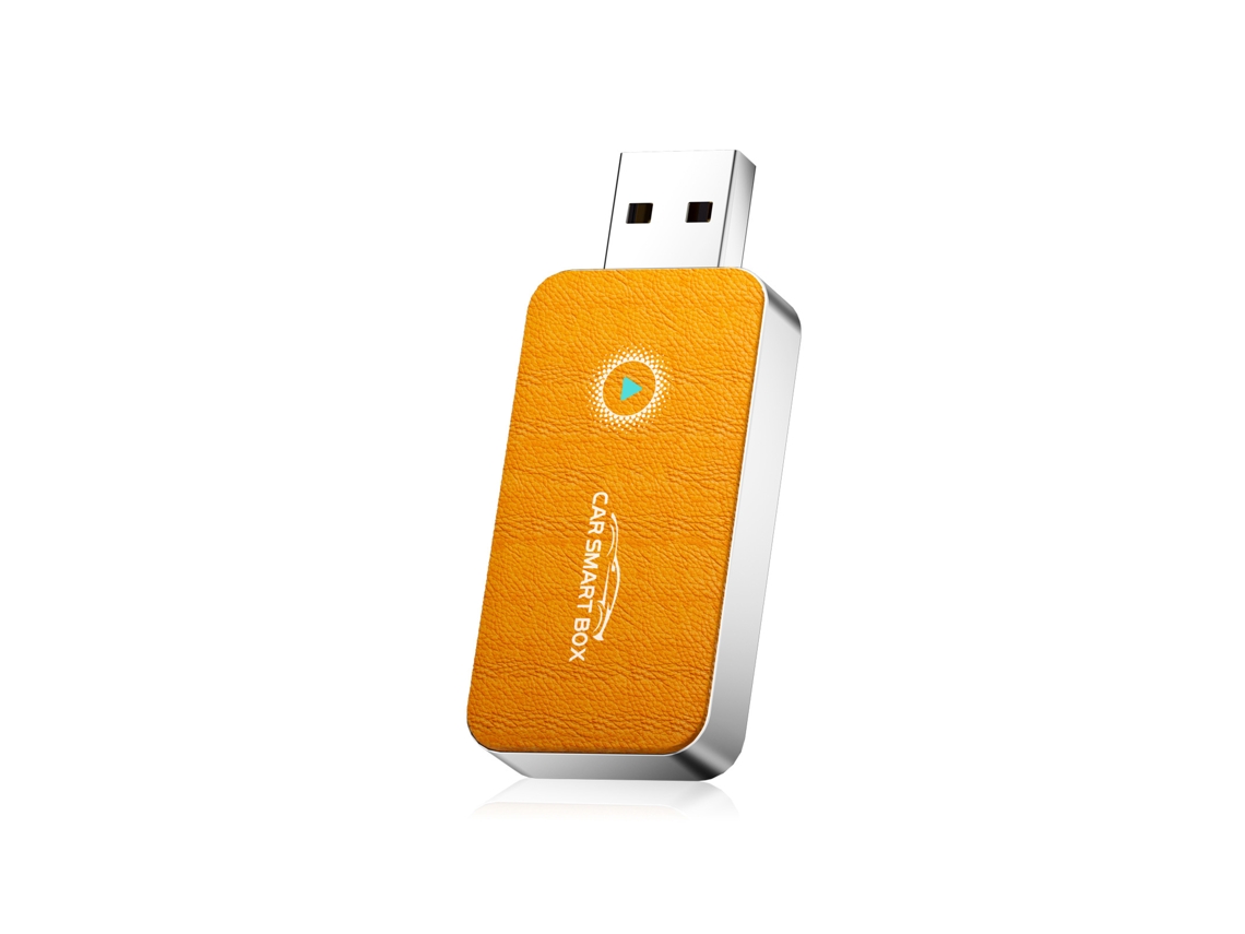 Adaptador CarPlay con cable a inalámbrico, compatible con sistemas Apple y Android, amarillo Hexinyigjly