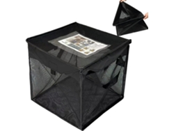 Cubo De Basura Exterior De 125 L – Cesta De Plegable | Contenedor De Residuos Grande Para Camping